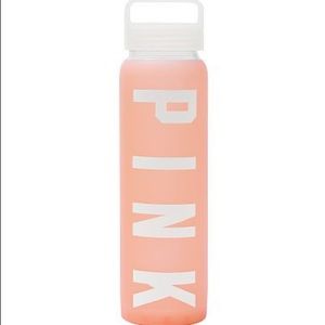 PINK glass water bottle
